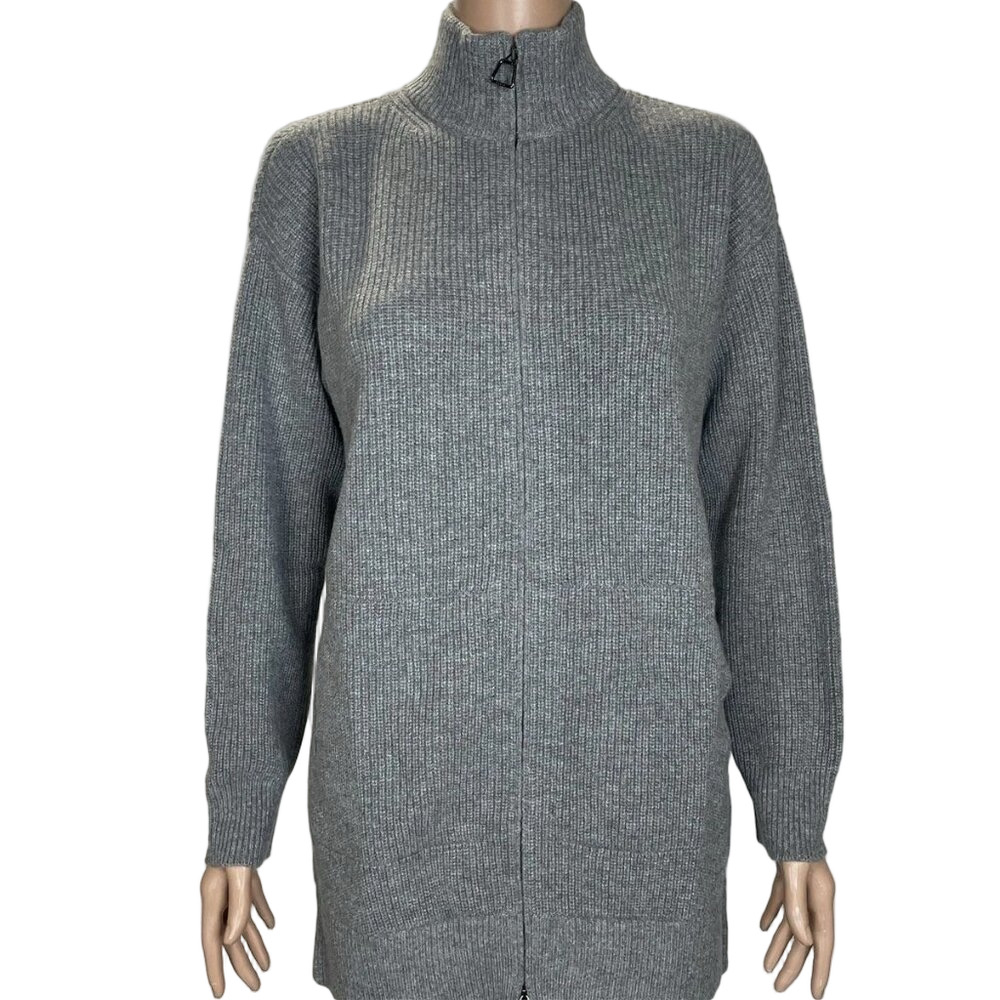 Akris Cashmere Ribbed Cardigan